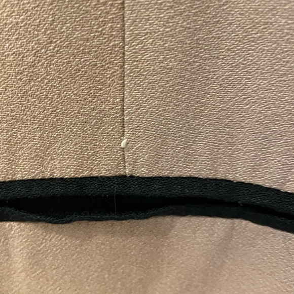 Vintage Danny & Nicole Double Breasted Zebra Print Collar Tan Dress. - Picture 9 of 11